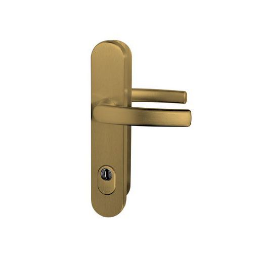 Okucia zabezpieczające aluminiowe R111, klamka/klamka z osłoną wkładu, ZA.72, TB3