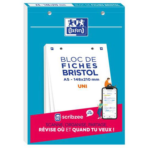 Karty indeksowe Oxford Bristol A5, przezroczyste