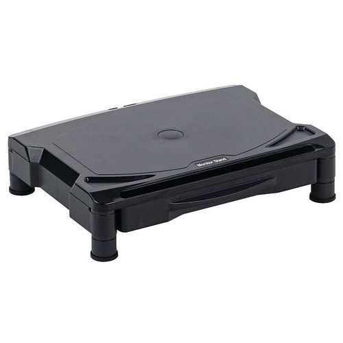 Podstawa pod monitor z półką, nośność 18 kg - Manutan Expert