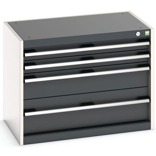 Szafki warsztatowe z szufladami Bott Cubio, 60 x 80 x 52,5-75 cm, 4 szuflady