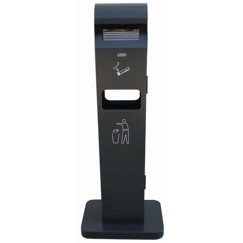 Zewnętrzny kosz na śmieci z popielniczką Totem, pojemność 8 l/2 l – Probbax