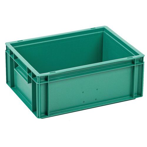 Plastikowe skrzynki Euro Manutan Expert, zielone, 4 - 60 l