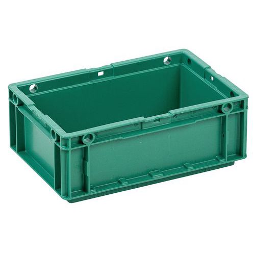 Plastikowe skrzynki Euro Manutan Expert, zielone, 4 - 60 l