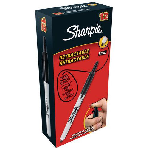 Wysuwany marker permanentny Sharpie z cienką końcówką