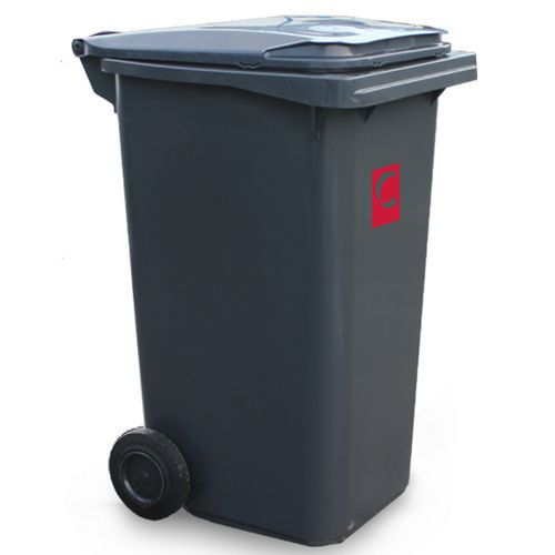 Plastikowe pojemniki zewnętrzne na odpady segregowane, pojemność 240 l