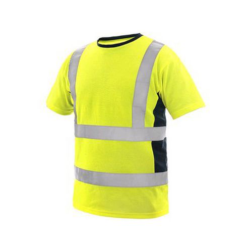 Koszulka CXS EXETER, męska, ostrzegawcza, kolor żółty