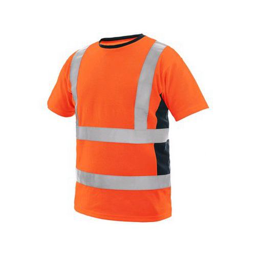 Koszulka CXS EXETER, męska, ostrzegawcza, kolor pomarańczowy