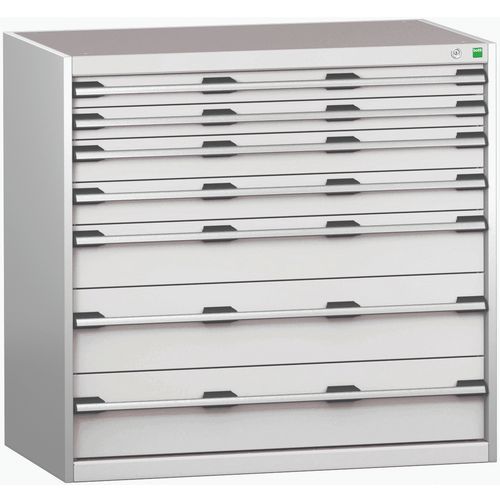 Szafki warsztatowe z szufladami Bott Cubio 200, 100 x 105 x 65-75 cm, 7 szuflad