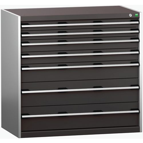 Szafki warsztatowe z szufladami Bott Cubio 200, 100 x 105 x 65-75 cm, 7 szuflad