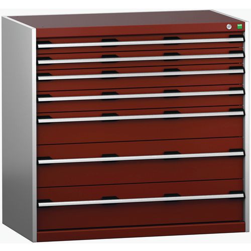 Szafki warsztatowe z szufladami Bott Cubio 200, 100 x 105 x 65-75 cm, 7 szuflad