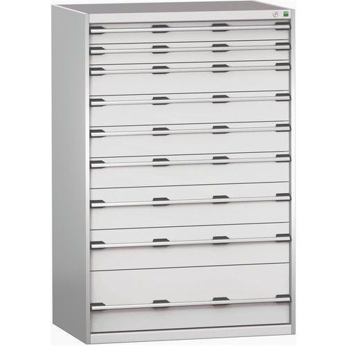 Szuflady warsztatowe Bott Cubio 200, 160 x 105 x 65-75 cm, 9 szuflad