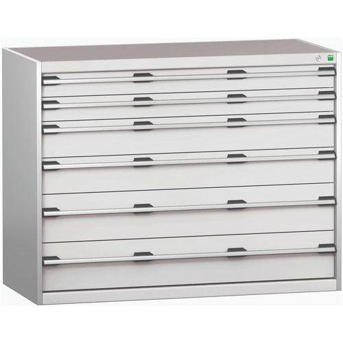 Szafki warsztatowe z szufladami Bott Cubio 200, 100 x 130 x 65-75 cm, 6 szuflad