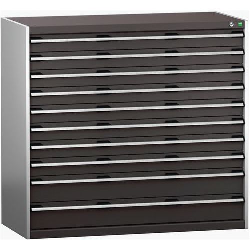 Szuflady warsztatowe Bott Cubio 200, 120 x 130 x 65-75 cm, 10 szuflad