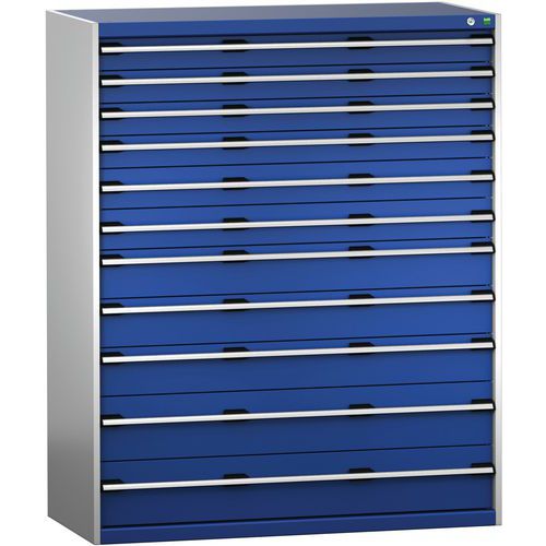 Szuflady warsztatowe Bott Cubio 200, 160 x 130 x 65-75 cm, 11 szuflad