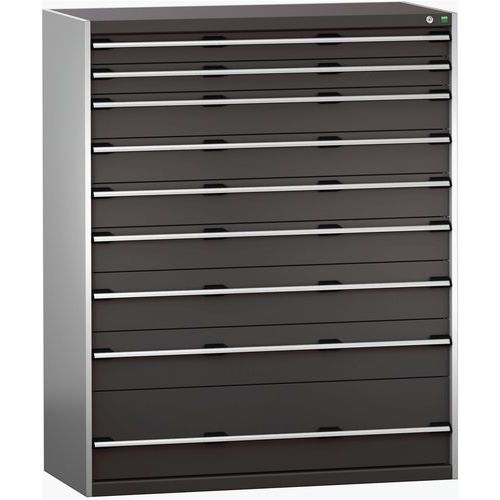 Szuflady warsztatowe Bott Cubio 200, 160 x 130 x 65-75 cm, 9 szuflad