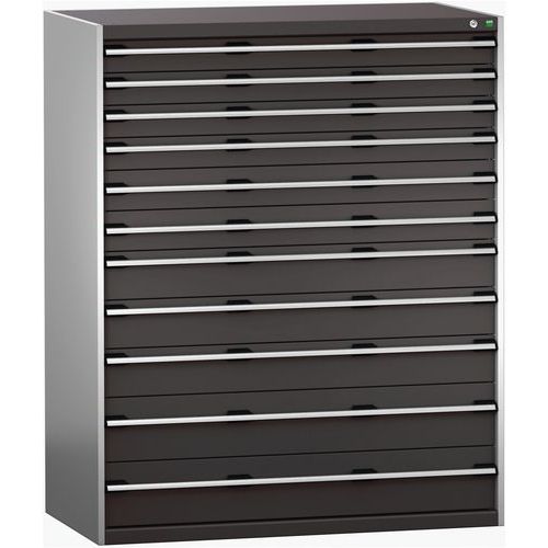 Szuflady warsztatowe Bott Cubio 200, 160 x 130 x 65-75 cm, 11 szuflad