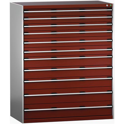 Szuflady warsztatowe Bott Cubio 200, 160 x 130 x 65-75 cm, 11 szuflad