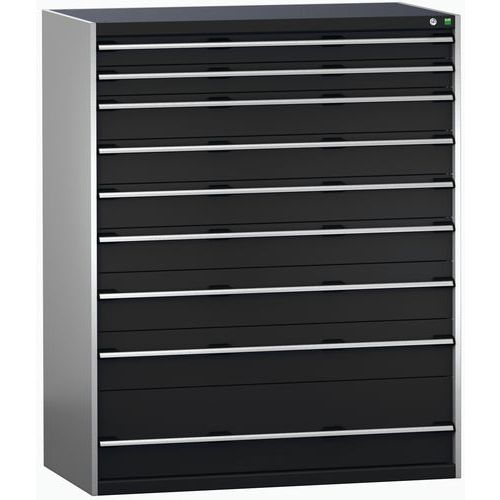 Szuflady warsztatowe Bott Cubio 200, 160 x 130 x 65-75 cm, 9 szuflad