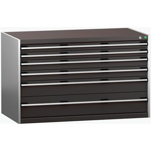 Szuflady warsztatowe Bott Cubio 200, 80 x 130 x 65-75 cm, 6 szuflad