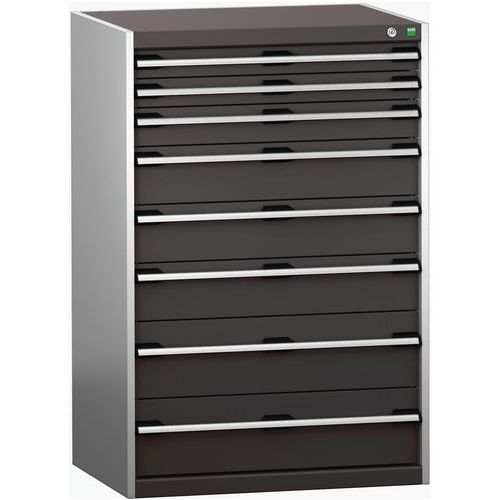 Szafki warsztatowe z szufladami Bott Cubio 200, 120 x 80 x 65-75 cm, 8 szuflad