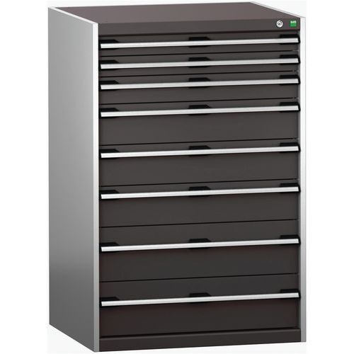 Szafki warsztatowe z szufladami Bott Cubio 200, 120 x 80 x 65-75 cm, 8 szuflad