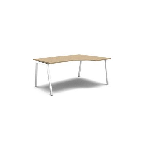 Ergonomiczne stoły biurowe MOON A, 160 x 120 x 74 cm, wersja prawa