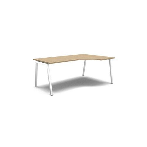 Ergonomiczne stoły biurowe MOON A, 180 x 120 x 74 cm, wersja prawa