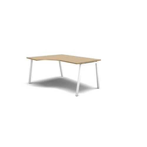 Ergonomiczne stoły biurowe MOON A, 160 x 120 x 74 cm, wersja lewa