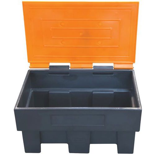 Pojemniki na materiał do posypywania dróg w zimie, 300 l, szary/pomarańczowy Pojemniki na materiał do posypywania dróg w zimie, 300 l, szary/pomarańczowy
