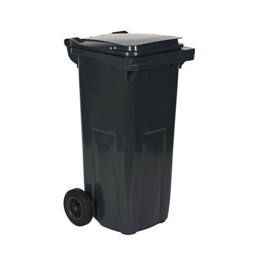 Plastikowe pojemniki na odpady segregowane, zewnętrzne, pojemność 120 l