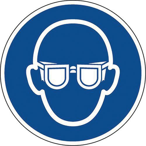 Obowiązkowe oznaczenia Manutan Expert - Obowiązkowe okulary ochronne, aluminiowe Obowiązkowe oznaczenia Manutan Expert - Obowiązkowe okulary ochronne, aluminiowe