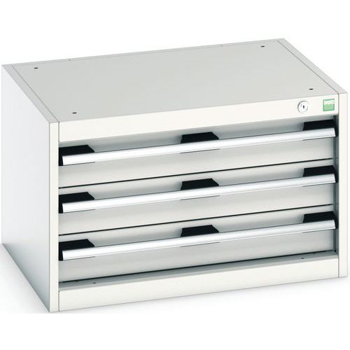 Szafki warsztatowe z szufladami Bott Cubio, 40 x 65 x 52,5-75 cm, 3 szuflady