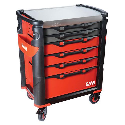 Wózek montażowy SAM z narzędziami, 81,7 x 67,8 x 45,9 cm