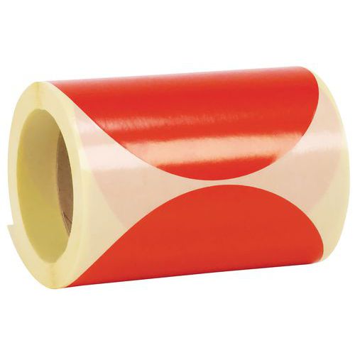 Samoprzylepne kółka znakujące Manutan Expert średnica 150 mm, rolka 250 szt.