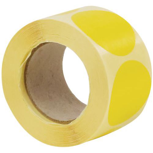 Samoprzylepne kółka znakujące Manutan Expert, średnica 40 mm, 500 szt. w rolce