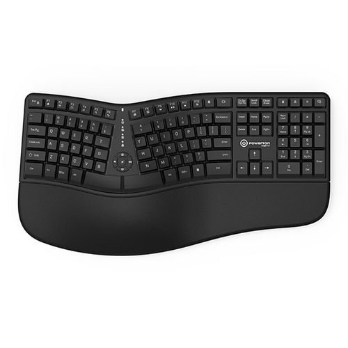 Ergonomiczne klawiatury Powerton Lana, czarny
