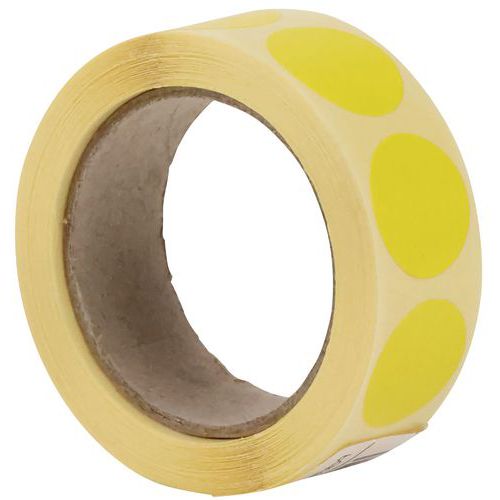 Samoprzylepne kółka znakujące Manutan Expert, średnica 20 mm, 500 szt. w rolce