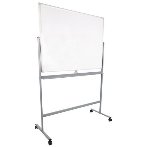 Mobilne białe tablice magnetyczne Manutan Expert Basic, dwustronne