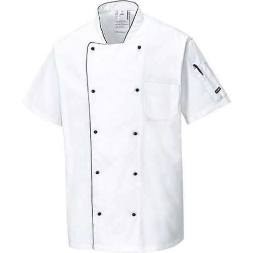 Przewiewna bluza kucharska, biały