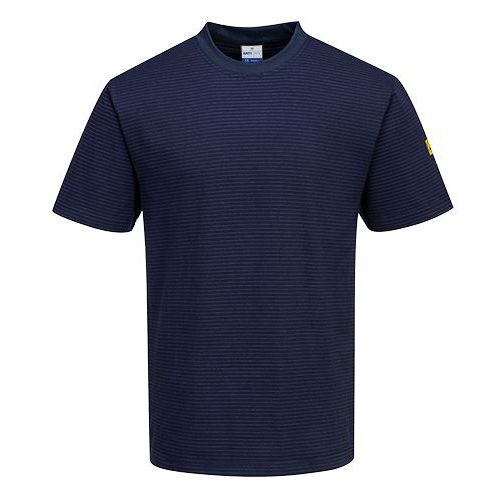 T-shirt antyelektrostatyczny ESD, ciemno niebieski