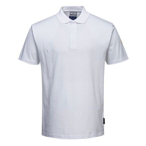 Antystatyczna koszulka Polo ESD, biały