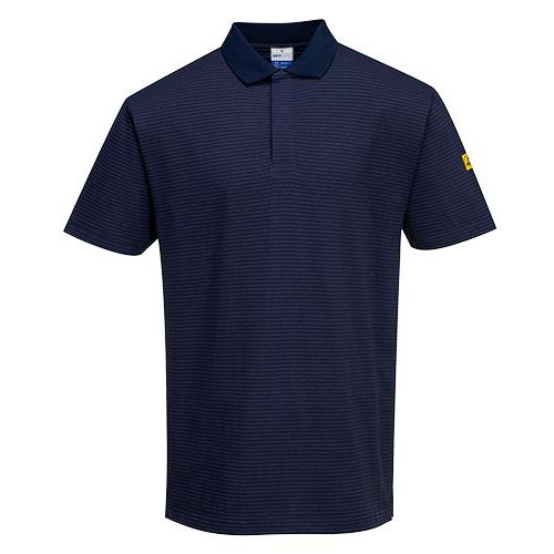 Antystatyczna koszulka Polo ESD, ciemno niebieski
