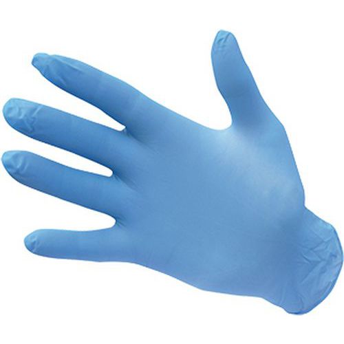 Jednorazowe rękawice nitrylowe niepudrowane, niebieski