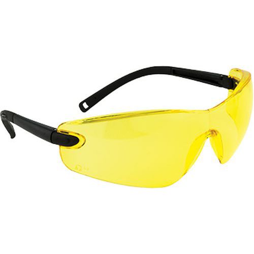 Profilowane okulary ochronne, żółty
