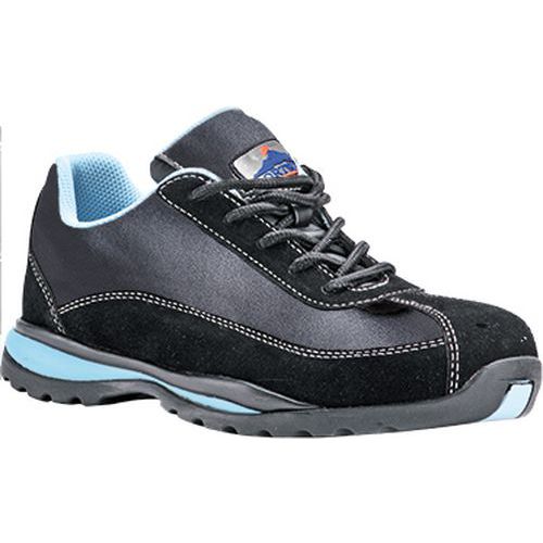 Damski półbut sportowy Steelite Trainer S1P HRO, czarny,niebieski