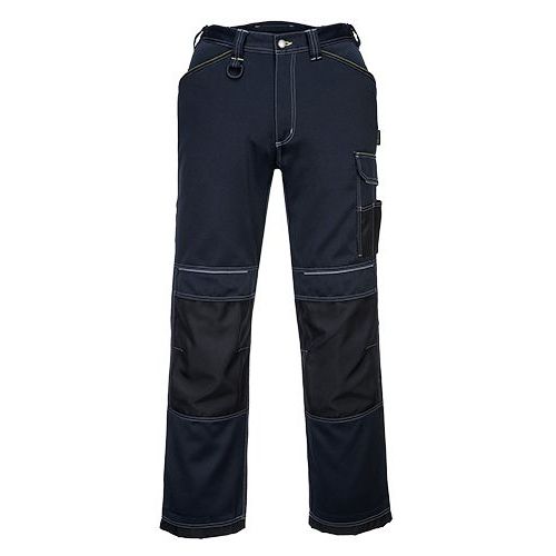 Spodnie robocze PW3, czarny/niebieski