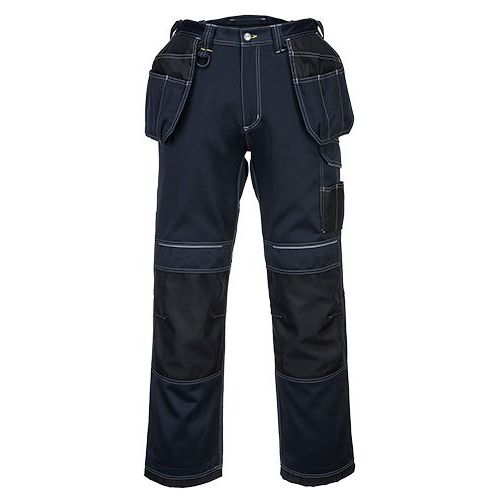 Spodnie PW3 z kieszeniami kaburowymi, czarny/niebieski