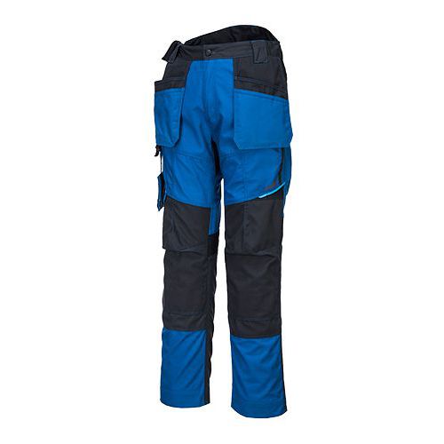 Spodnie z kieszeniami kaburowymi WX3, czarny/niebieski