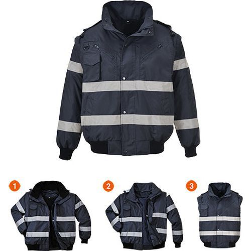 Kurtka Iona typu Bomber 3 w 1, niebieski Kurtka Iona typu Bomber 3 w 1, niebieski