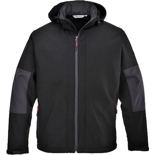 Softshell z kapturem (3L)., czarny